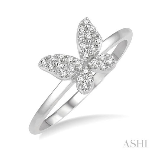 ASHI Stackable Butterfly Petite Diamond Fashion Ring 386A8PPTSWG
