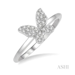 ASHI Stackable Butterfly Petite Diamond Fashion Ring 386A8PPTSWG