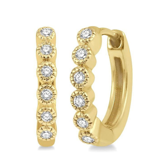 Parkplace Jewelers Petite Diamond Huggie Fashion Earrings 660V8PPFSERYG