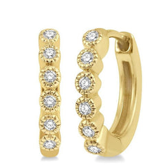 Parkplace Jewelers Petite Diamond Huggie Fashion Earrings 660V8PPFSERYG