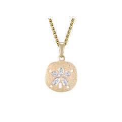 Denny Wong Designs Yellow Gold Sanddollar Pendant UPSD-11D