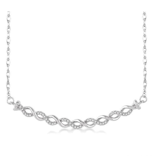 Parkplace Jewelers Twisted Diamond Fashion Necklace 98618PPTSPDWG