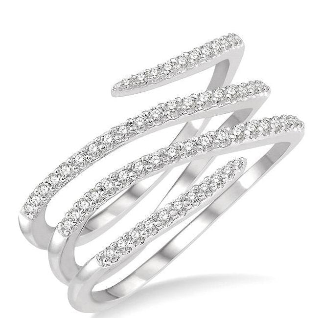 Parkplace Jewelers Spiral Diamond Fashion Open Ring 361A5PPFHWG