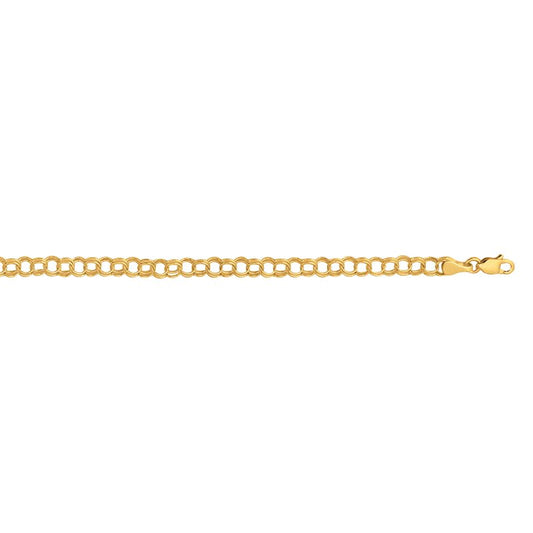 Royal Chain 10K 7in Yellow Gold Polished Bracelet with Lobster Clasp 2500CB