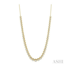ASHI Illusion Diamond Necklace 99933PPFGNKYG