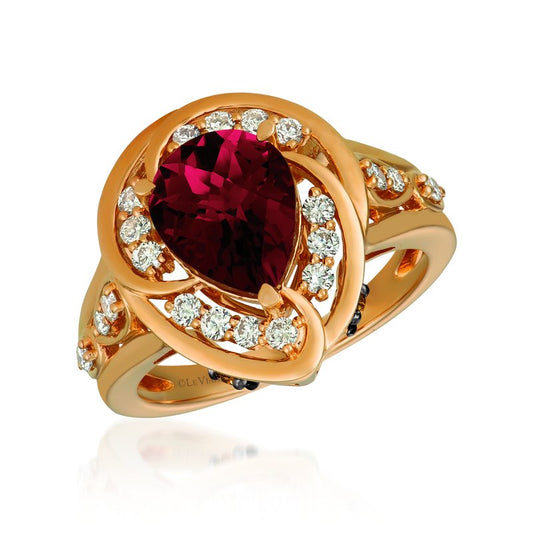 Le Vian 14K Strawberry Gold® Pomegranate Garnet™ 2 5/8 cts. Ring SVGU 3NE