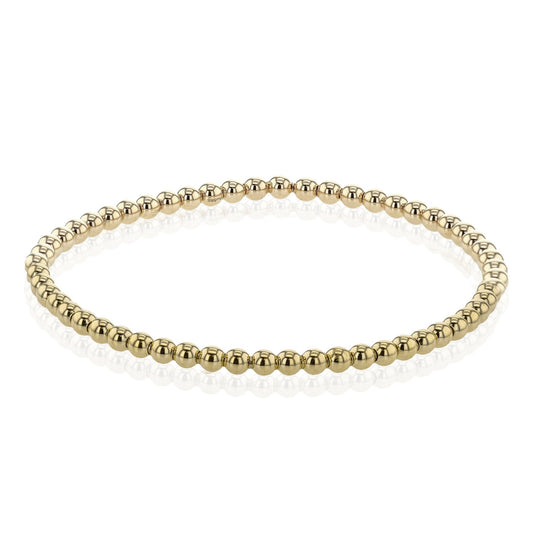 Beaded Bracelet in 14k Gold LB2533 WHITE 14K X YELLOW