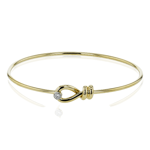 Belt Bangle in 18k Gold with Diamonds LB2431 WHITE 18K X 2T