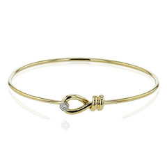 Belt Bangle in 18k Gold with Diamonds LB2431 WHITE 18K X 2T