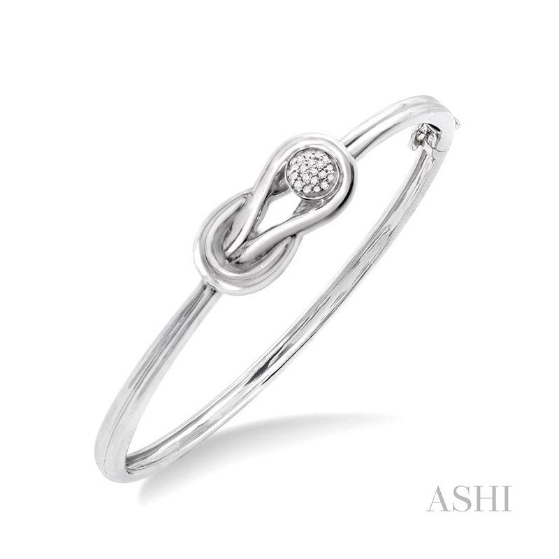 ASHI Silver Diamond Fashion Bangle 86139PPSSSLBG