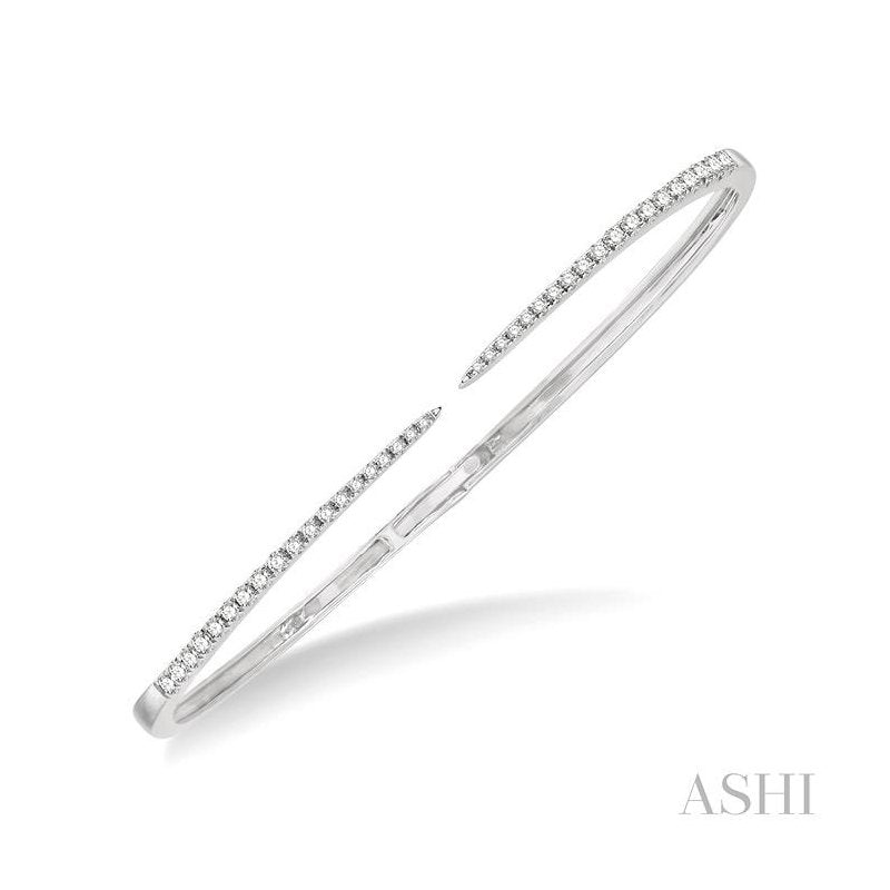 ASHI Claw Cuff Diamond Open Bangle 796D3PPFGWG