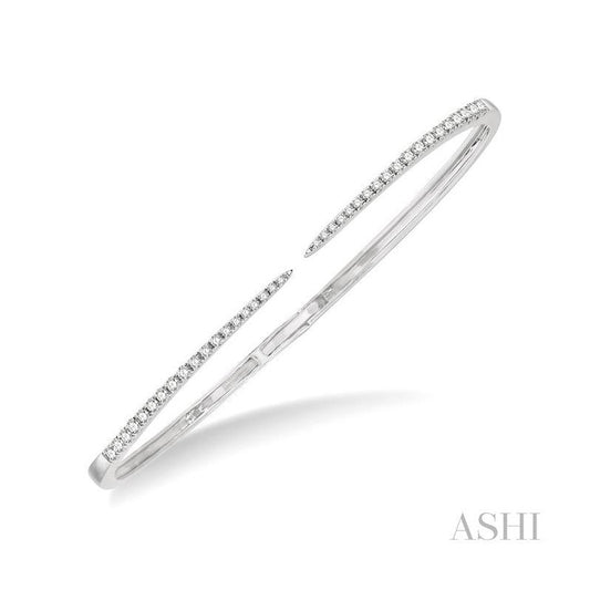 ASHI Claw Cuff Diamond Open Bangle 796D3PPFGWG