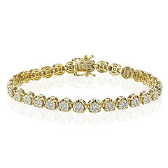 Bracelet in 18k Gold with Diamonds LB2190 WHITE 18K X