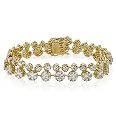 Bracelet in 18K Gold with Diamonds LB2222_WHITE_18K_X