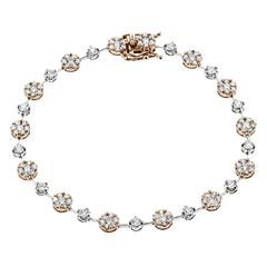 Bracelet in 18k Gold with Diamonds LB2252 WHITE 18K X WHITE