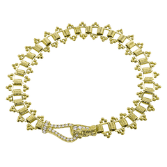 Bracelet in 18K Gold with Diamonds LB2337-Y WHITE 18K X YELLOW