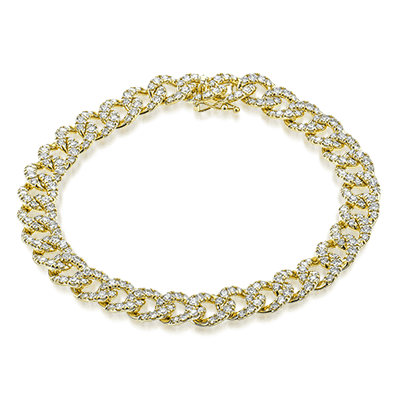 Bracelet in 18k Gold with Diamonds LB2397-A WHITE 18K X YELLOW