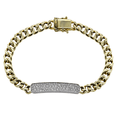 Bracelet in 18k Gold with Diamonds LB2463 WHITE 18K X 2T