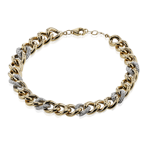 Bracelet in 18k Gold with Diamonds LB2628 WHITE 18K X WHITE-ROSE