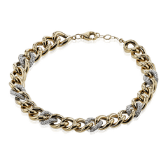 Bracelet in 18k Gold with Diamonds LB2628 WHITE 18K X WHITE-ROSE