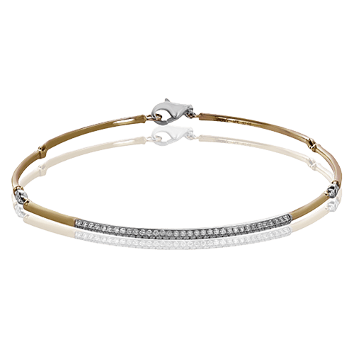 Bracelet in 18k Gold with Diamonds MB1572 WHITE 18K X