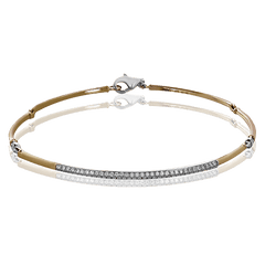 Bracelet in 18k Gold with Diamonds MB1572 WHITE 18K X