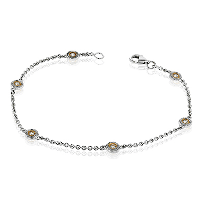 Bracelet in 18k Gold with Diamonds MB1598 WHITE 18K X