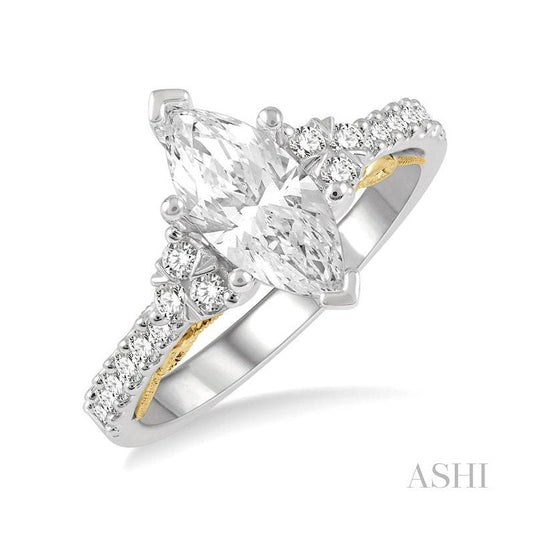 Parkplace Jewelers Marquise Shape Semi-Mount Diamond Engagement Ring 205J5PPFHWY-SM-MQ