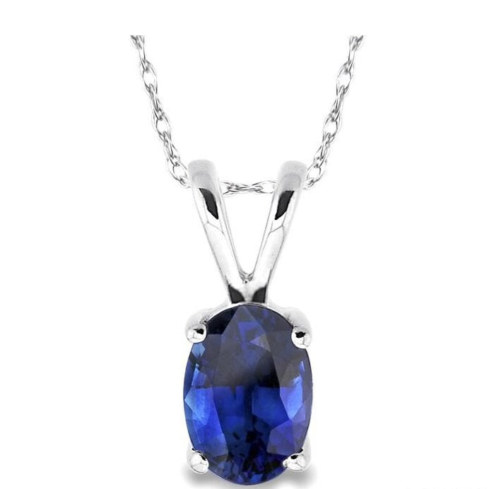 Parkplace Jewelers Oval Shape Gemstone Solitaire Pendant 57129PPF@PDSPWG