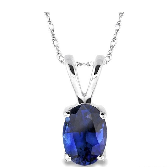 Parkplace Jewelers Oval Shape Gemstone Solitaire Pendant 57129PPF@PDSPWG