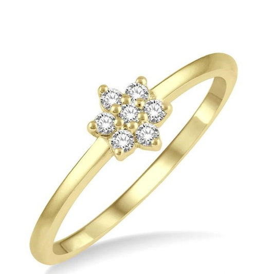 Parkplace Jewelers Stackable Flower Petite Diamond Fashion Ring 387C8PPTSYG