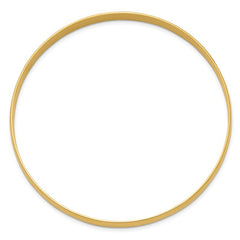 Quality Gold 14k 6mm Solid Polished Half-Round Slip-On Bangle DB310