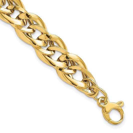 Quality Gold 14k Polished Fancy Link 7.5 inch Bracelet SF2405-7.5