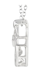 Parkplace Jewelers Silver Mom & Child Emotion Diamond Pendant 80129PPSXSLPD