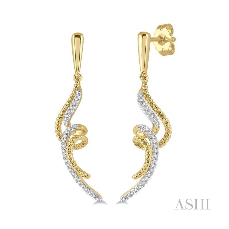 ASHI Diamond Fashion Long Earrings 681D8PPTSERYG