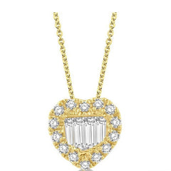 Parkplace Jewelers Heart Shape Halo Fusion Diamond Fashion Pendant 639B7PPFGPDYG