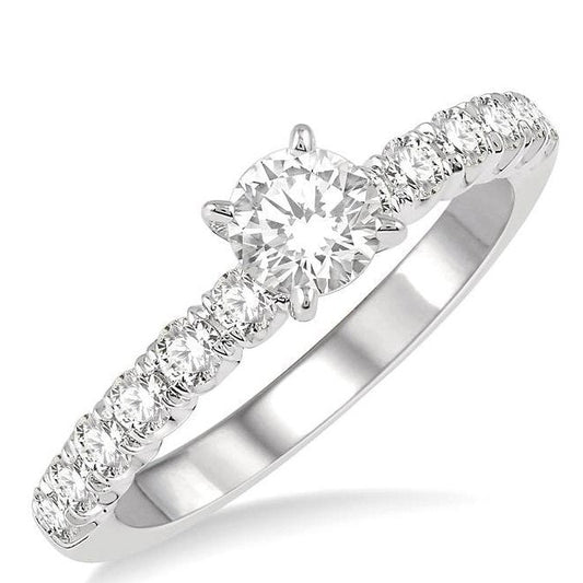 Parkplace Jewelers Round Shape Endless Embrace Diamond Engagement Ring 241K1PPFHWG-LE