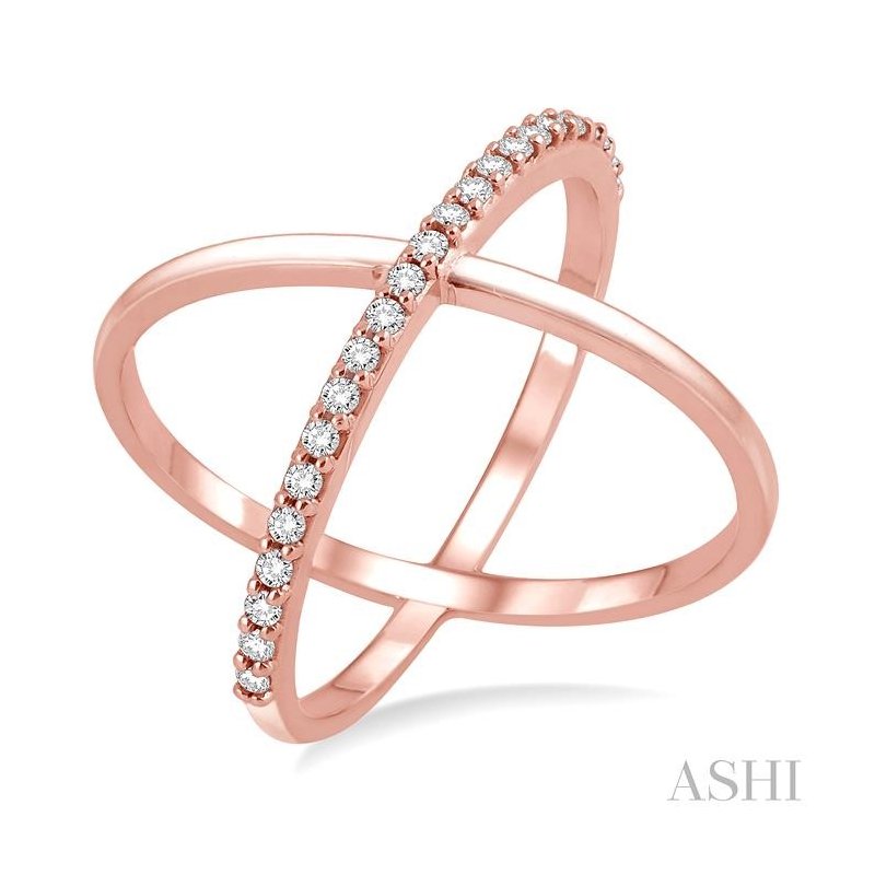 ASHI Criss Cross Diamond Fashion Ring 33916PPFHPG