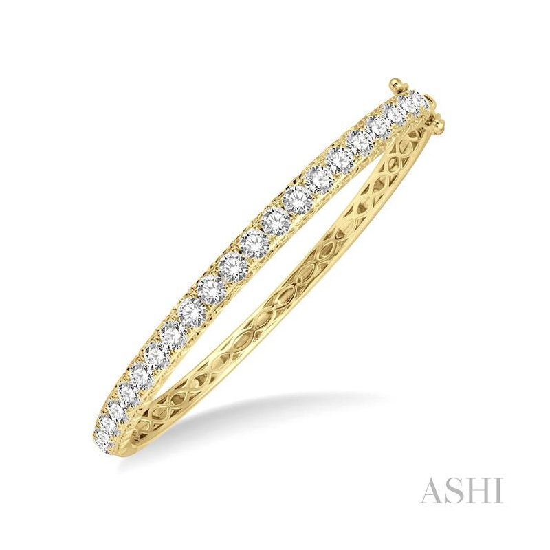 ASHI Stackable Diamond Bangle 79865PPFGWG