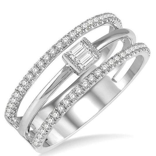 Parkplace Jewelers Baguette Diamond Layered Fashion Ring 370A5PPFHWG