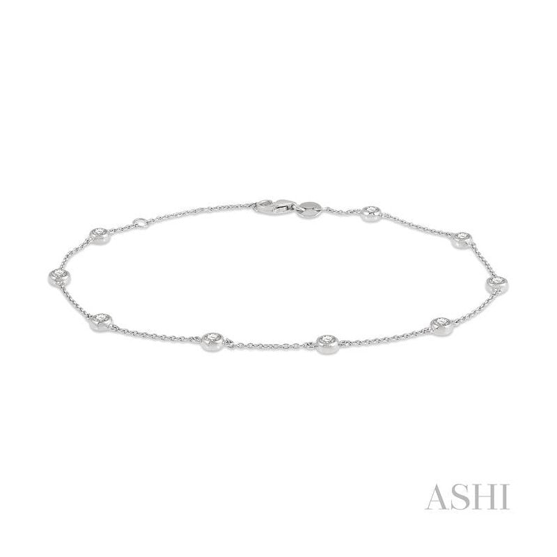 ASHI Diamond Station Chain Bracelet 700CHPPFGWG