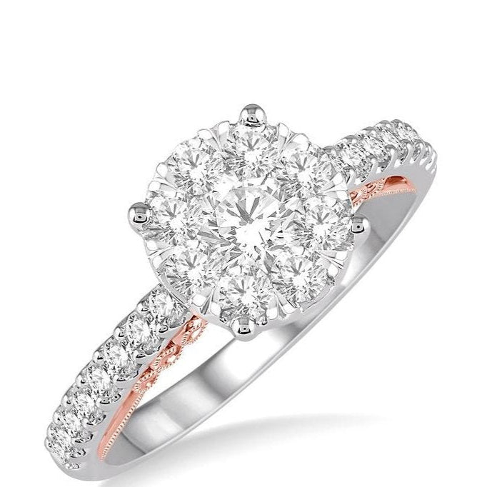 Parkplace Jewelers Round Shape Lovebright Diamond Engagement Ring 122F1PPFVWP