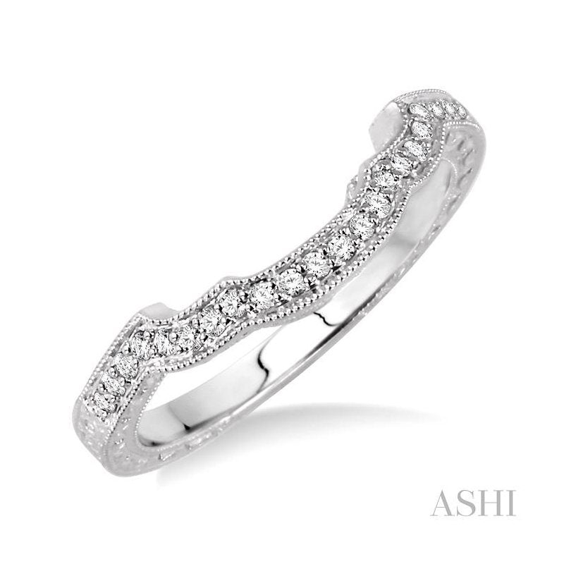 ASHI Diamond Wedding Band 21528PPFHWG-WB