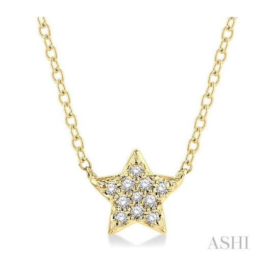 ASHI Star Petite Diamond Fashion Pendant 643A9PPTSPDYG