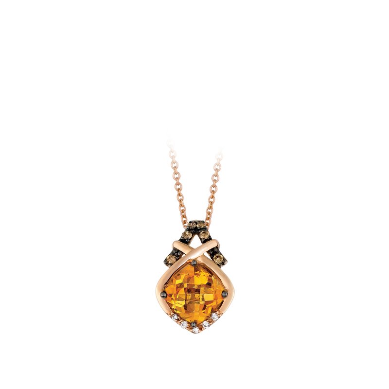 Le Vian 14K Strawberry Gold® Cinnamon Citrine® 1 5/8 cts. Pendant TRFV 7