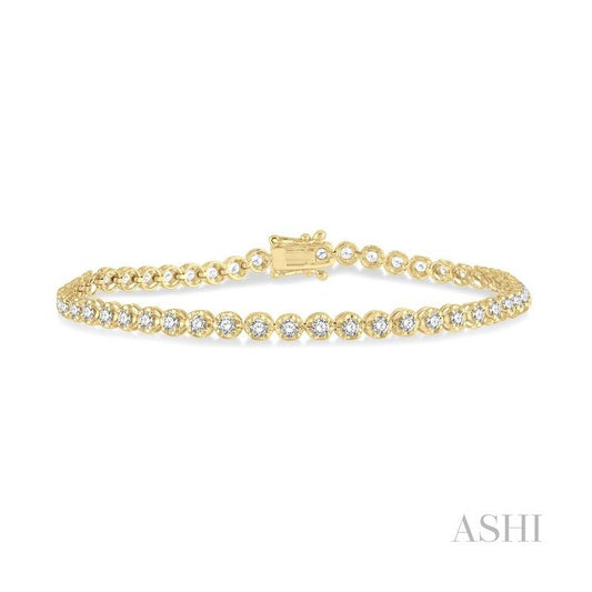 ASHI Illusion Diamond Tennis Bracelet 70252PPFGYG