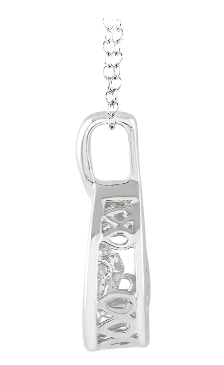 Parkplace Jewelers Silver Pear Shape Emotion Diamond Fashion Pendant 80049PPSXSLPD