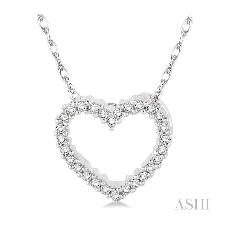 ASHI Heart Shape Diamond Pendant 93809PPTSPDWG