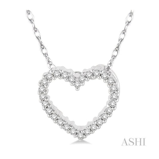 ASHI Heart Shape Diamond Pendant 93809PPTSPDWG