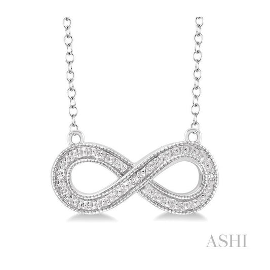 ASHI Silver Infinity Diamond Fashion Pendant 87169PPSSSLPD